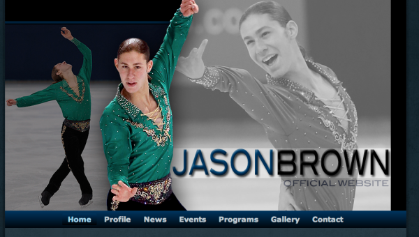 Jason Brown, Figure Skating. Winter Olympic Athlete using WordPress